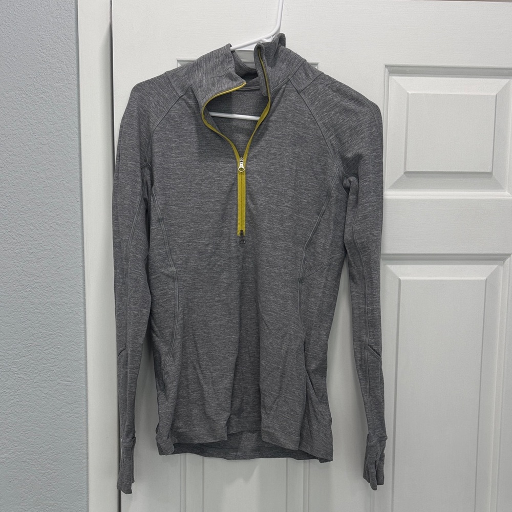 Gray Quarter-Zip Lululemon Jacket